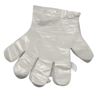 Rękawice foliowe jednorazowe L 100szt zrywka